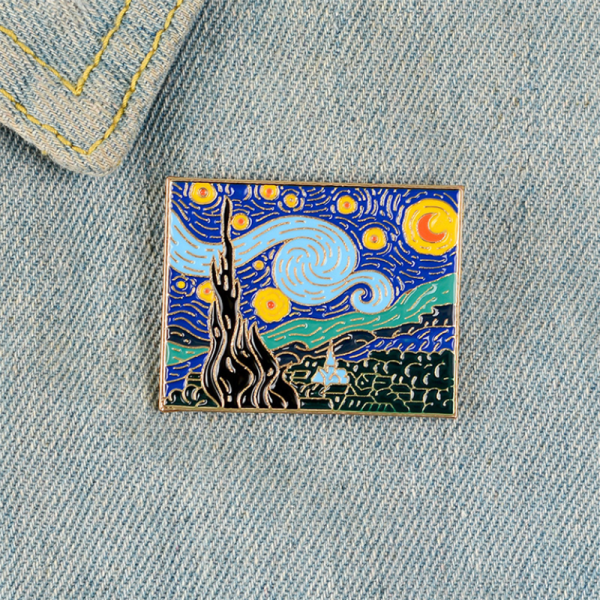 Pin Metalic Van Gogh