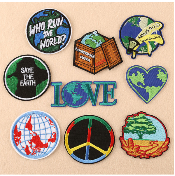 Embleme  Textile  Termoadezive Save The World