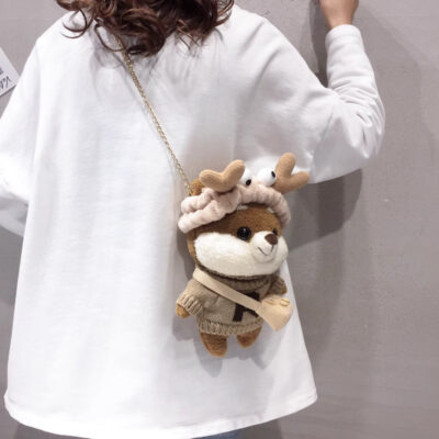 Geanta Fluffy Vibes Light Brown