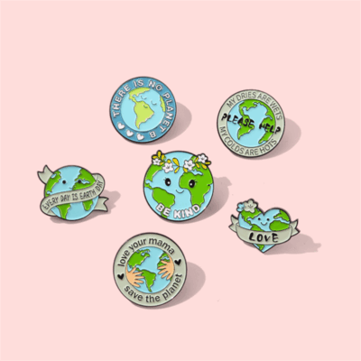 Pin Metalic Save The Planet