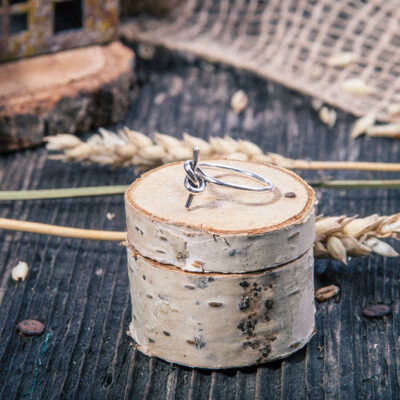 Inel Argint Semi Knot