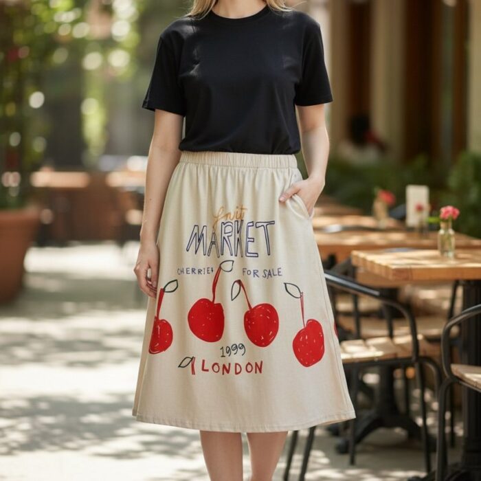 Fusta Cherrie Bumbac 4 Fusta Cherrie Bumbac 4