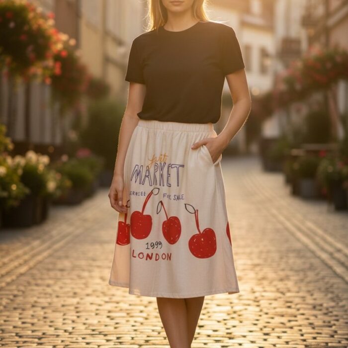 Fusta Cherrie Bumbac 5 Fusta Cherrie Bumbac 5