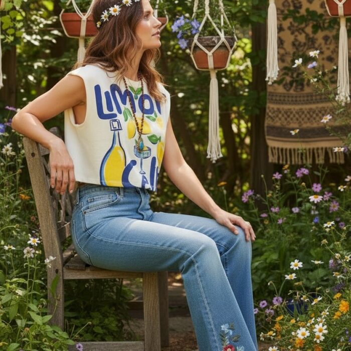 Top „Limoncello Mood” – crop-bumbac-marime-universala-3
