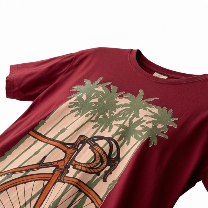tricou-bicicleta-unisex-bumbac-tropical-forest-3