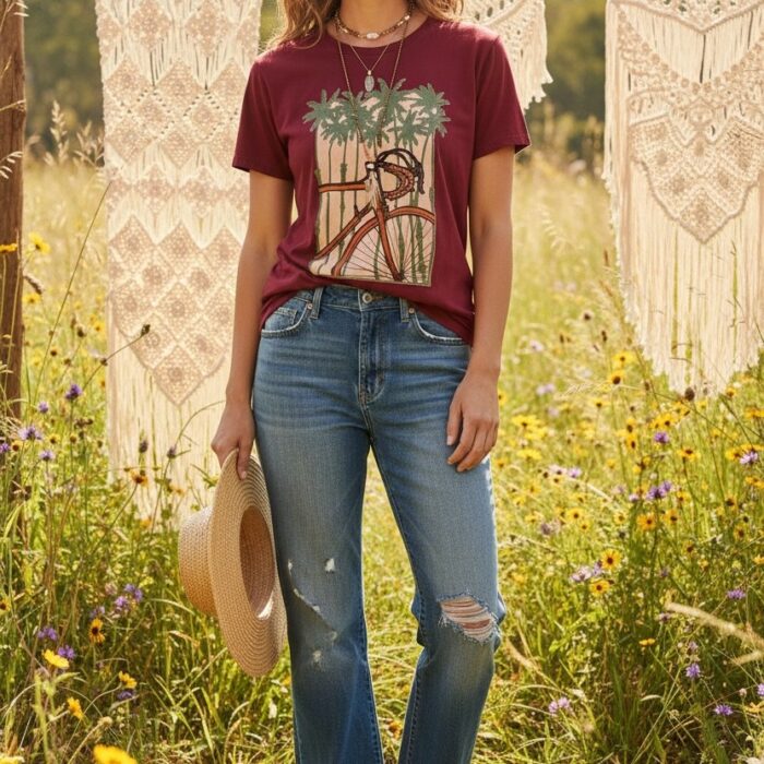 tricou-bicicleta-unisex-bumbac-tropical-forest-6